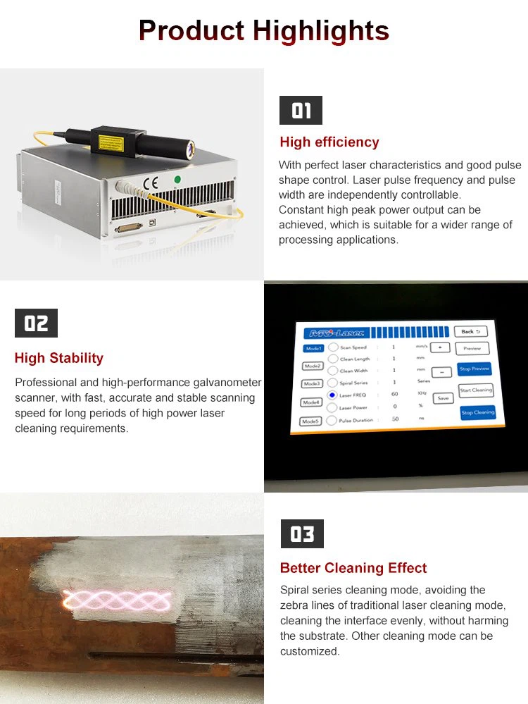 200W Luggage Type Laser Cleaning Machine For Metal and Nonmetal (2)