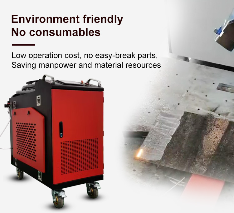 Intro of 1500W Continuous Laser Cleaning Machine30001