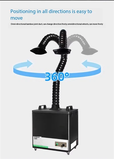 Marquage laser/soudage/purificateur de fumées de nettoyage à haute efficacité