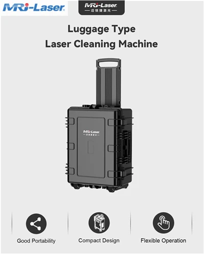 Machine de nettoyage laser pulsé de type valise-500 W pour le nettoyage des moules