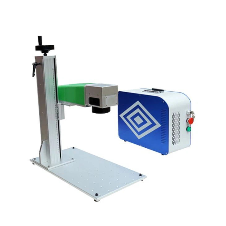 20W Mini  Portable Air Cooling Fiber Laser Marking Machine On Metal