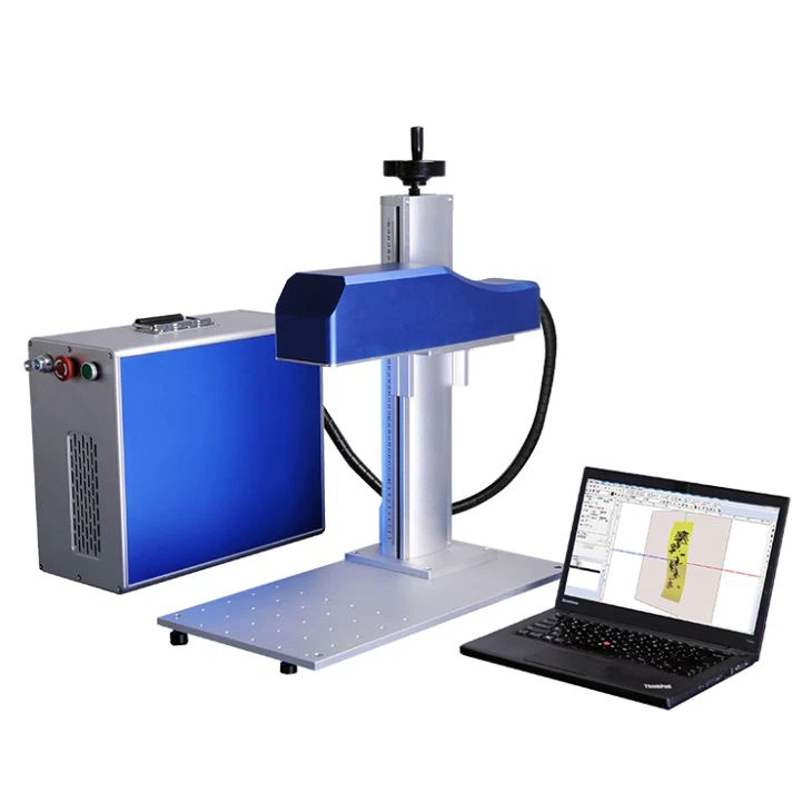 Machine de marquage laser à fibre à focalisation dynamique 3D pour l'or