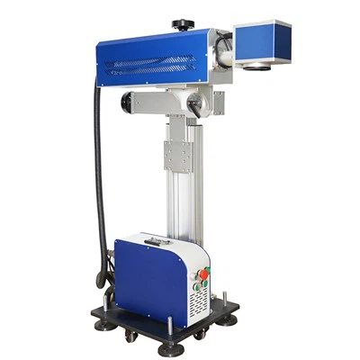 Machine de marquage laser volant CO2 pour la gravure sur bois